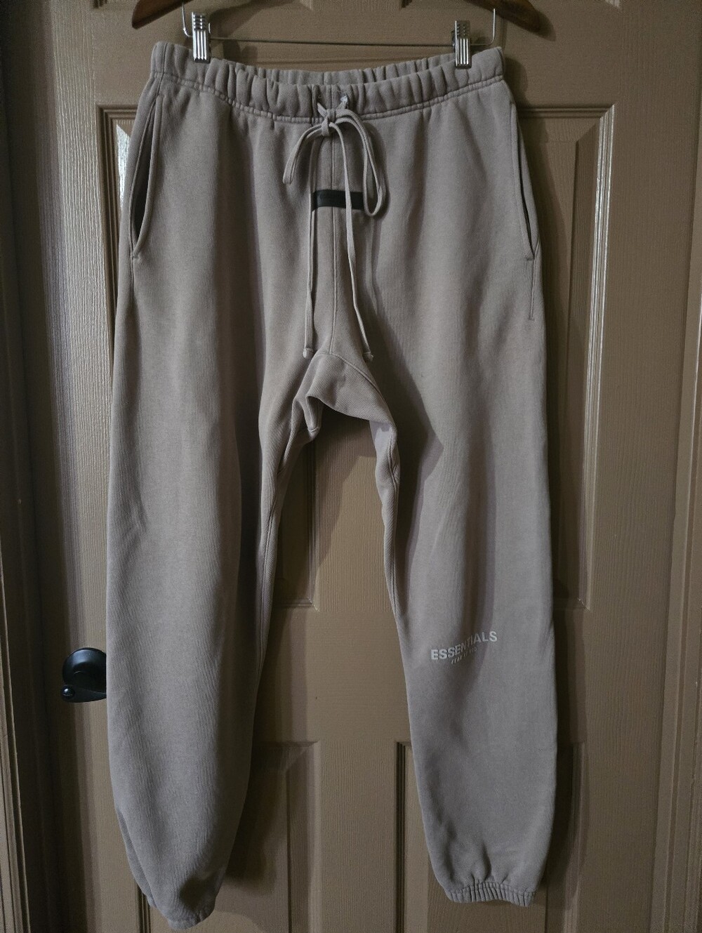 ESSENTIALS Taupe UNISEX Sweatpants Joggers Size M